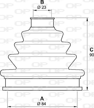 Open Parts SJK7125.00 - Пильник, приводний вал autozip.com.ua