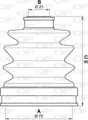 Open Parts SJK7176.00 - Пильник, приводний вал autozip.com.ua