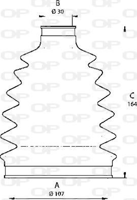 Open Parts SJK7201.00 - Пильник, приводний вал autozip.com.ua