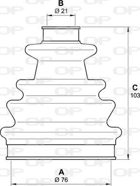 Open Parts SJK7228.00 - Пильник, приводний вал autozip.com.ua