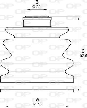 Open Parts SJK7273.00 - Пильник, приводний вал autozip.com.ua