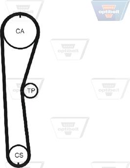 Optibelt ZRK 1154 - Ремінь ГРМ autozip.com.ua