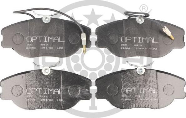Optimal 9913 - Гальмівні колодки, дискові гальма autozip.com.ua