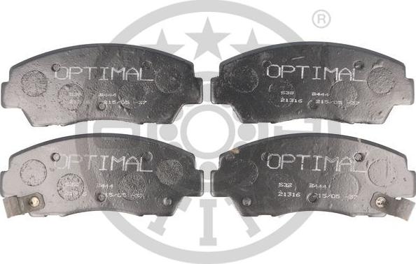 Optimal 9444 - Гальмівні колодки, дискові гальма autozip.com.ua