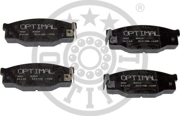 Optimal 9403 - Гальмівні колодки, дискові гальма autozip.com.ua