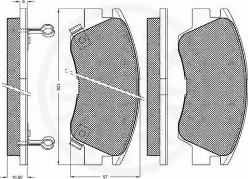 Optimal 9557 - Гальмівні колодки, дискові гальма autozip.com.ua