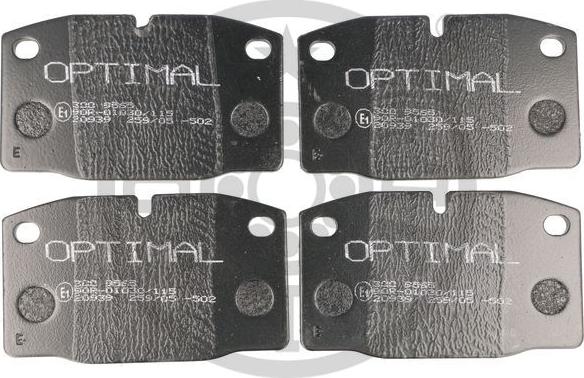 Optimal 9565 - Гальмівні колодки, дискові гальма autozip.com.ua