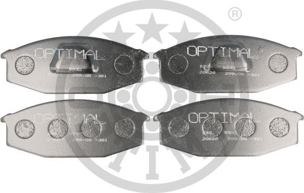 Optimal 9530 - Гальмівні колодки, дискові гальма autozip.com.ua
