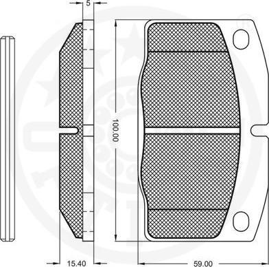 OPTIMAL 9524 - Гальмівні колодки, дискові гальма autozip.com.ua