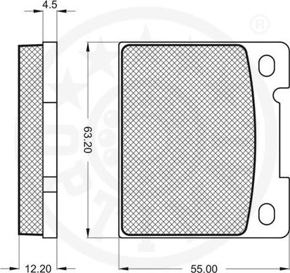 Optimal 9577 - Гальмівні колодки, дискові гальма autozip.com.ua