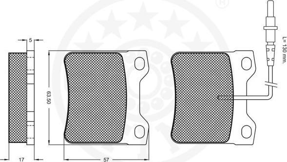 OPTIMAL 9649 - Гальмівні колодки, дискові гальма autozip.com.ua