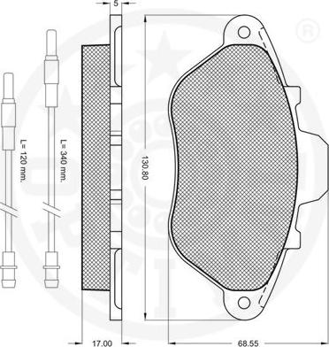 Optimal 9648 - Гальмівні колодки, дискові гальма autozip.com.ua