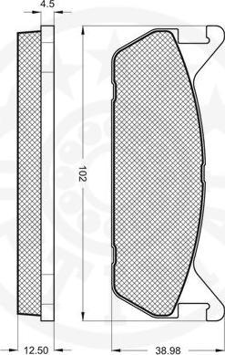 OPTIMAL 9658 - Гальмівні колодки, дискові гальма autozip.com.ua