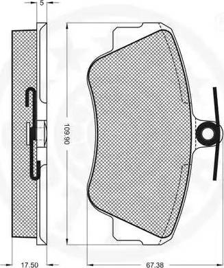 Optimal 9623 - Гальмівні колодки, дискові гальма autozip.com.ua