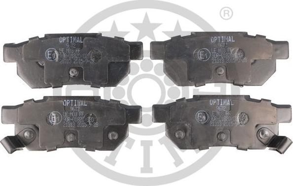 Optimal BP-09672 - Гальмівні колодки, дискові гальма autozip.com.ua