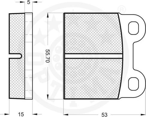 Optimal 9149 - Гальмівні колодки, дискові гальма autozip.com.ua