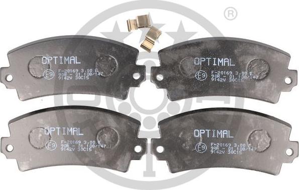 Optimal BP-91421 - Гальмівні колодки, дискові гальма autozip.com.ua