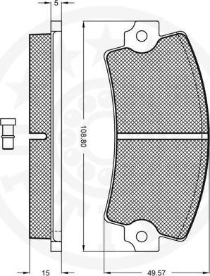 OPTIMAL 9142V - Гальмівні колодки, дискові гальма autozip.com.ua