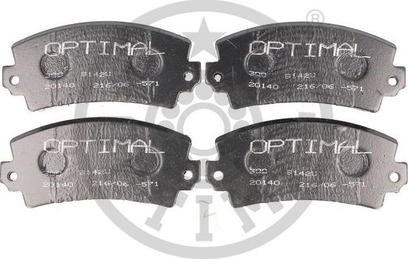 Optimal 9142V - Гальмівні колодки, дискові гальма autozip.com.ua