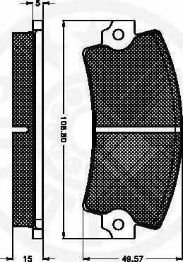 OPTIMAL 9142 - Гальмівні колодки, дискові гальма autozip.com.ua