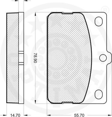 Optimal 9180 - Гальмівні колодки, дискові гальма autozip.com.ua