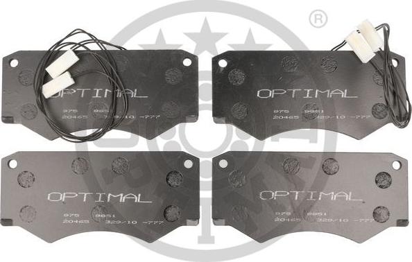 Optimal 9851 - Гальмівні колодки, дискові гальма autozip.com.ua