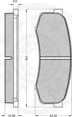 OPTIMAL 9809 - Гальмівні колодки, дискові гальма autozip.com.ua