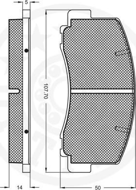 Optimal 9344 - Гальмівні колодки, дискові гальма autozip.com.ua