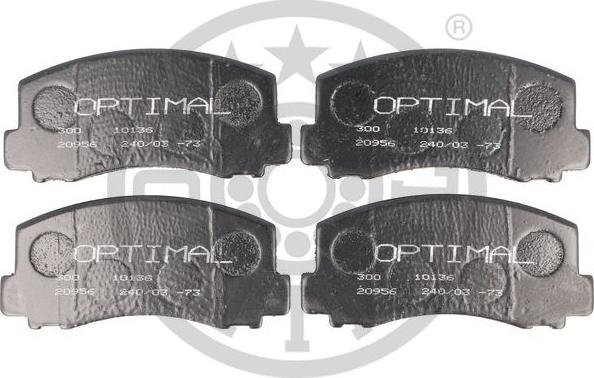 Optimal 9344 - Гальмівні колодки, дискові гальма autozip.com.ua