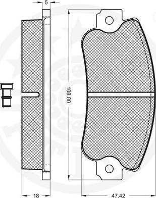 OPTIMAL 9342 - Гальмівні колодки, дискові гальма autozip.com.ua