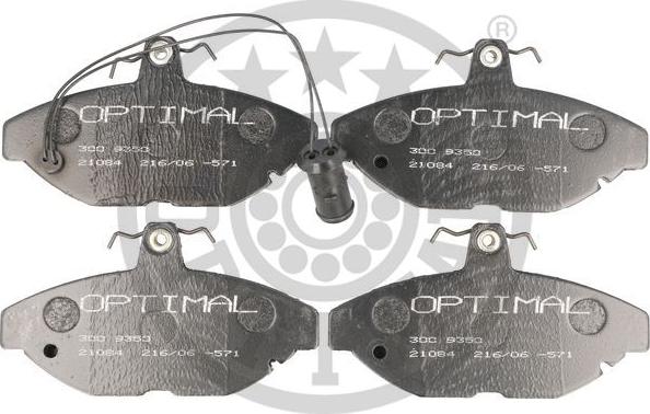 Optimal 9350 - Гальмівні колодки, дискові гальма autozip.com.ua