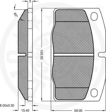 OPTIMAL 9360 - Гальмівні колодки, дискові гальма autozip.com.ua