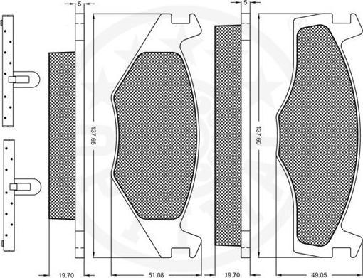 OPTIMAL 9362 - Гальмівні колодки, дискові гальма autozip.com.ua