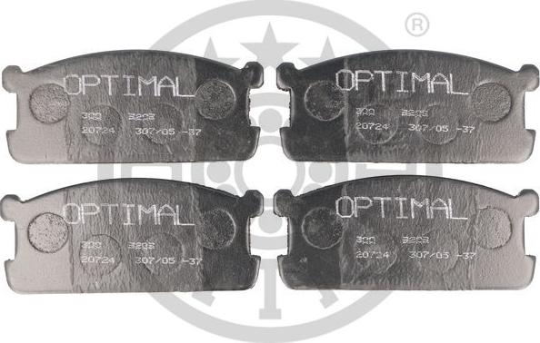 Optimal 9209 - Гальмівні колодки, дискові гальма autozip.com.ua