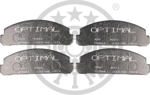 Optimal 9201 - Гальмівні колодки, дискові гальма autozip.com.ua