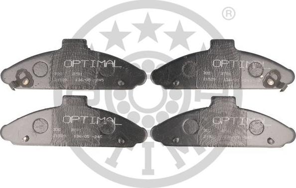Optimal 9791 - Гальмівні колодки, дискові гальма autozip.com.ua