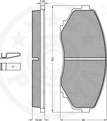 OPTIMAL 9779 - Гальмівні колодки, дискові гальма autozip.com.ua