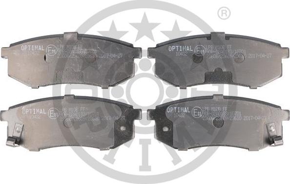 Optimal BP-10432 - Гальмівні колодки, дискові гальма autozip.com.ua