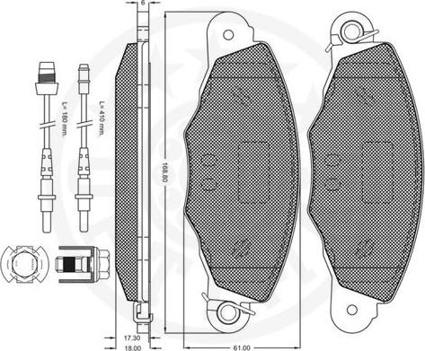 Optimal 10437 - Гальмівні колодки, дискові гальма autozip.com.ua