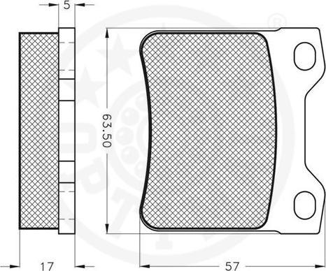 OPTIMAL 10095 - Гальмівні колодки, дискові гальма autozip.com.ua