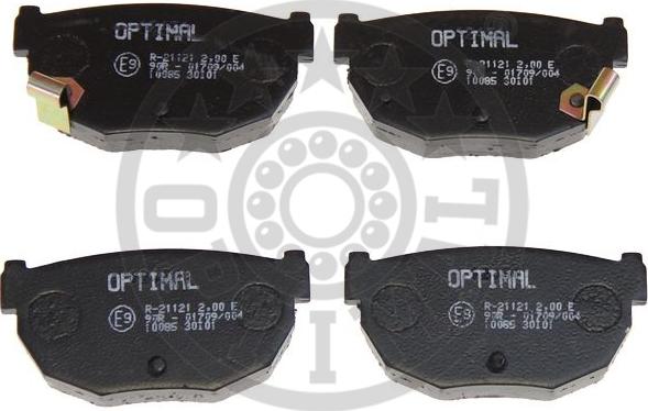 Optimal 10085 - Гальмівні колодки, дискові гальма autozip.com.ua