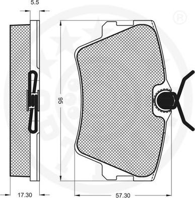 Optimal 10075 - Гальмівні колодки, дискові гальма autozip.com.ua