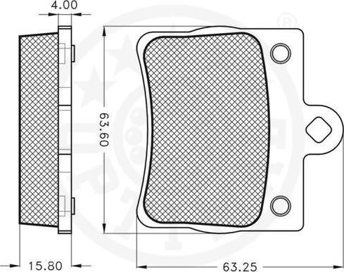 Optimal 10169 - Гальмівні колодки, дискові гальма autozip.com.ua