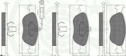 Optimal 10393 - Гальмівні колодки, дискові гальма autozip.com.ua