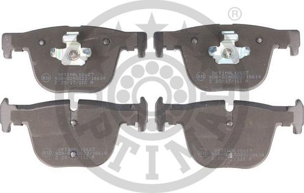OPTIMAL BP-12627 - Гальмівні колодки, дискові гальма autozip.com.ua