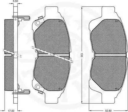 Optimal 12064 - Гальмівні колодки, дискові гальма autozip.com.ua