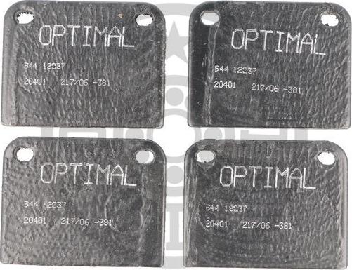 Optimal 12037 - Гальмівні колодки, дискові гальма autozip.com.ua