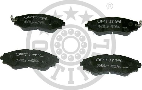 Optimal 12072 - Гальмівні колодки, дискові гальма autozip.com.ua