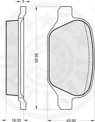 OPTIMAL 12115 - Гальмівні колодки, дискові гальма autozip.com.ua