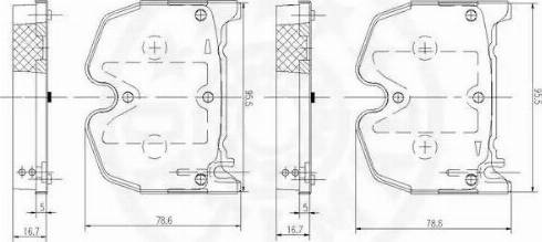 Optimal 12173 - Гальмівні колодки, дискові гальма autozip.com.ua